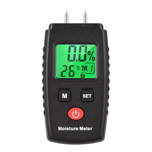 Misuratore Umidità Legno Digitale – Igrometro Con Display LCD, 0-99.9%, 4 Modalità