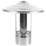 BESPORTBLE Edelstahl Schornstein Regenhaube Winddicht Dachlüftung Kaminhut Regenabdeckung Wetterfest für Haus und Garten