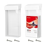【Taille Adapté】--- Notre support mural pour brochures en acrylique mesure environ 25 cm x 11,1 cm x 5 cm et mesure environ 3 mm d'épaisseur, ce qui le rend idéal pour les brochures ou autres documents de moins de 10 x 23 cm. Imperméable et durable, il garantit une longue durée de vie. Idéal pour ranger des brochures de taille appropriée, il complètera parfaitement votre mobilier.