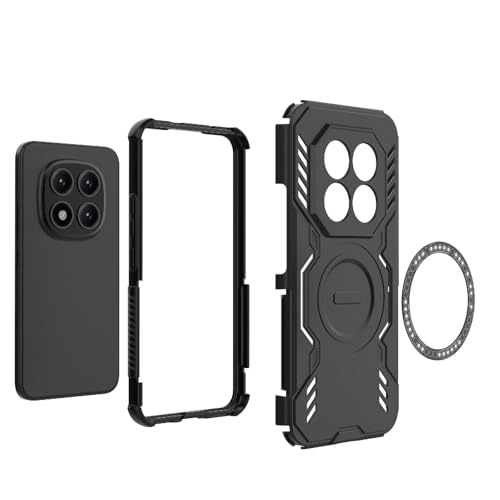 Image of Back Cover Case for Redmi Note 15 Pro Plus 5G | 360 Protection Mobile Phone Case Mag-Safe | Back Cover for Redmi Note 15 Pro Plus 5G / Note 15 Pro Plus 5+G - Black TPU+PC
