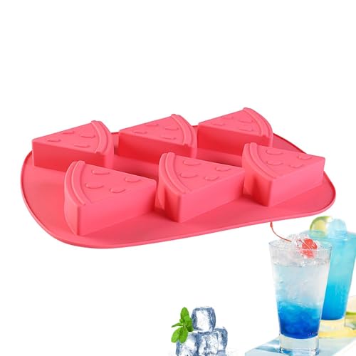 Zunishaone Molde de cubos, moños de cubos de silicona,Molud de silicona en de fruta con 6 cavidades | s de moldes de chocolate para hornear cocina, fondant de pastel, decoración de magdalenas,