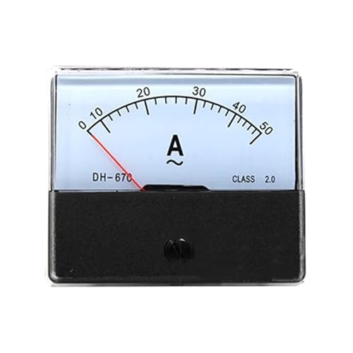 Amperímetro de corriente CA DH670 con aguja mecánica para lectura clara de panel