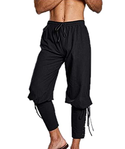 Pantalones medievales para hombre, disfraz de Cosplay, Pirata, Vikingo,  renacentista, con bolsillo Harem, Samurai, Disfraces de Halloween, Vintage  para adultos| | - AliExpress