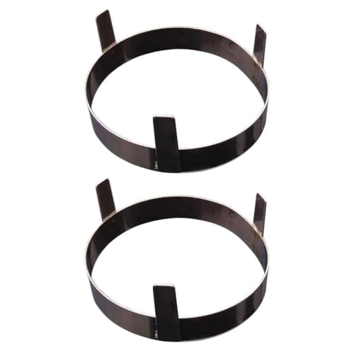 Cabilock 2 Pcs Stainless Steel Coconut Soup Rack, Round Coconut Holder, Silver, 3.93 X 3.93 X 1.57 Inch, Home Use, Comfortable Grip, Lightweight