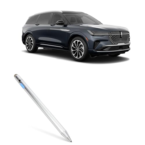 BoxWave Stylus Pen Compatible with Lincoln 2024 Nautilus Display (13.2 in) - AccuPoint Active Stylus, Electronic Stylus with Ultra Fine Tip - Metallic Silver