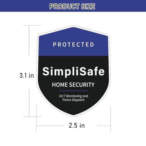 Impression HD durable : 10 autocollants alarme compatibles SimpliSafe