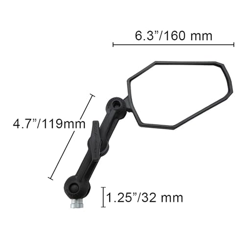 Image of Doubletake Adventure 4.7 inch Mirror Kit 2.0, Universal Fit Folding Motorcyle Mirrors, Guaranteed for Life