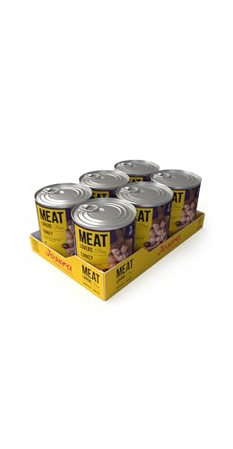 JOSERA Meat Lovers Pure Turkey (6 x 800 g) | Adult | Premium Nassfutter für ausgewachsene Hunde | extra viel Putenfleisch (68%) | Monoprotein | getreidefrei | Hundefutter nass | 6er Pack