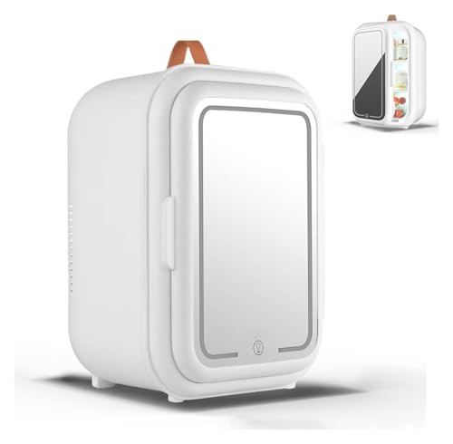 Mini Fridge,Skincare Fridge, 9L Beauty Refrigerator Mini Makeup Fridges with LED Light Mirror Multifunction Mini Cosmetic Fridge