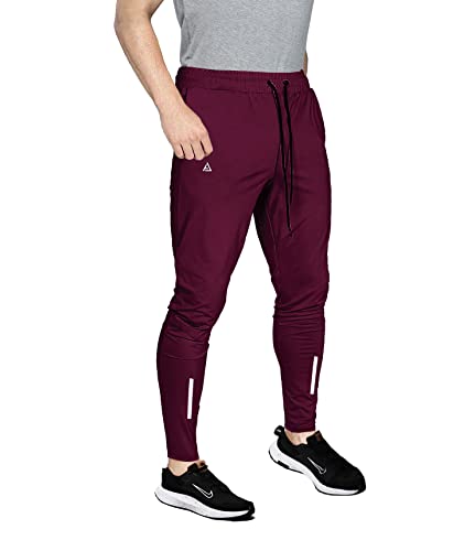 Image of AVOLT Men Slim Fit Lycra Blend Track Pants
