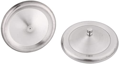 XYZOOM Metal Home Round Water Cup debris Cover Cap Lid 102mm Dia 2 Pcs Silver Tone(cc88e cc261 243e9 2efd6 85b60 abeca