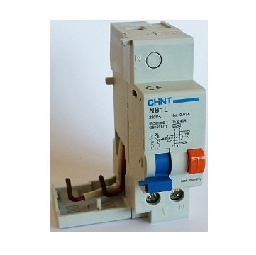 CHINT NB1L bloc différentiel 2P 63A 30mA type AC pour tableau électrique