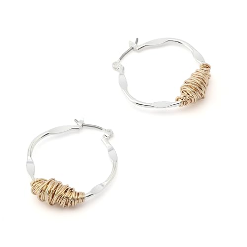 Robert Lee Morris Soho Women's Wire Wrapped Sculpted Hoop Earrings3