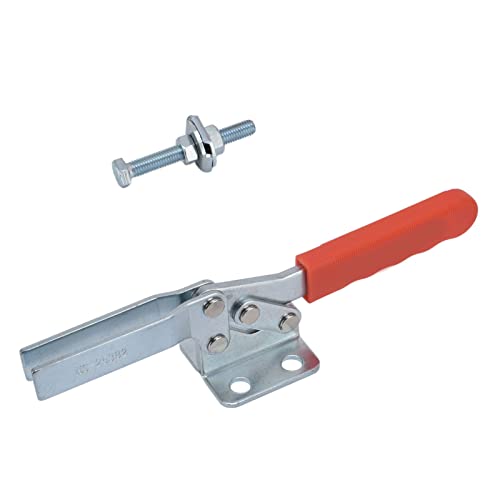 Accesorio de Abrazadera Horizontal de Alta Resistencia con Fuerza de Sujeción de 280 Kg - Empuñadura de Liberación Rápida HS-25382 para Aplicaciones Industriales