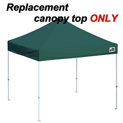 Image of Eurmax USA 10x10 Pop Up Canopy Replacement Top,Universal Instant Canopy Cover ONLY,Heavy Duty UPF 50+ UV Protection,Water & Wind Resistant Tarp,30+ Colors Available,Bonus 4 Sand Bags (Forest Green)