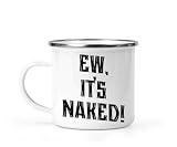 Gift Idea Funny Sushi Themed Gift for Ns and - Ew, Naked Design - Humorous 12 Oz White Stainless Steel Camping Mug