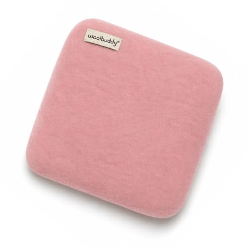Woolbuddy Wool Felting Pad 10 x 10 x 1.5 Inch (Pink) Durable Needle Felting Mat Needle Felting Foam Pads Alternative for 3D Wet & Dry Felting Crafts