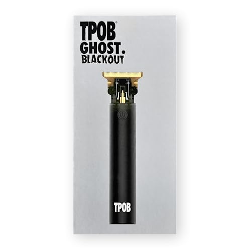 TPOB Ghost Beard Trimmer Hair Clippers for Men, Professional Hair Trimmer Zero Gapped T-Blade Trimmer Cordless Rechargeable Edgers Clippers Electric Beard Trimmer Shaver (Ghost Blackout) - Thumbnail 4