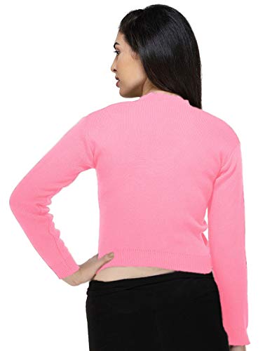Image of Women Winter Wear V-Neck Full Sleeves Regular Fit Woollen Blouse