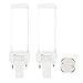 FExYinz LOT de 2 2 ans de garantie 4,76 pouces G24D-1 24D-2 24D-3 24D-4 LED Ampoule Ra 90 5 Watts 500 Lumens Blanc froid 6000K Se Brancher 2 épingle PL Lampe ompacte PL-C LED Tube CFL Lumière