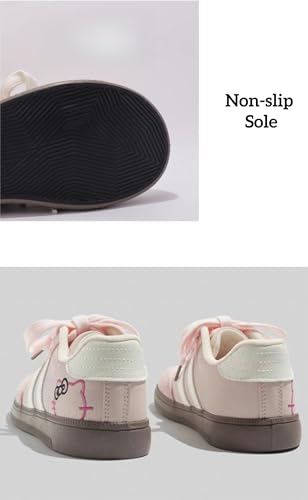 Cute Platform Chunky Cat Aesthetic Shoes Low Top Lace up Walking Sneakers for Women - Fashion Kitten Breathable and Comfortable Trainers4