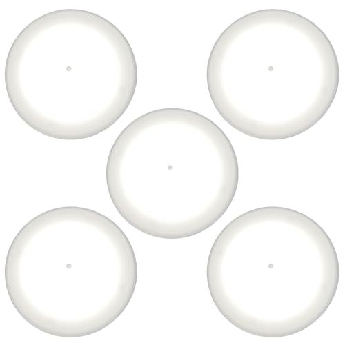 Command Electronics (5) White LED 4.5 inch Round Camper RV Trailer Utility Dome Lights/Switch