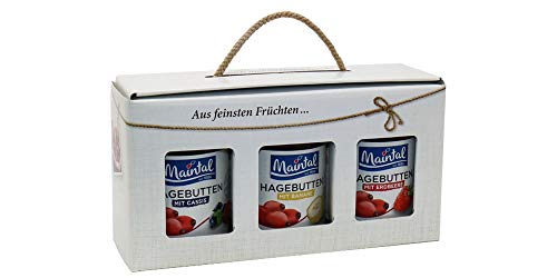 Geschenk/Geschenkset/Geschenkbox Hagebutten-Variationen, 3 x 340 g, Konfitüren extra Cover