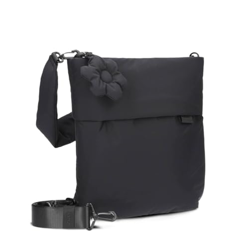 Bolso bandolera Hannah HA12 negro, bolso de hombro funcional para mujer