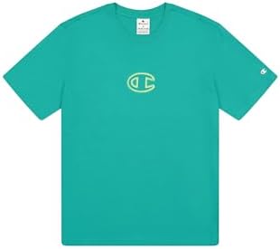 Champion Erkek Grafik Baskılı T-Shirt, Yeşil, XXL - Görsel 1