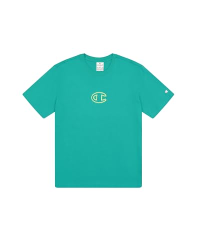 Champion Erkek Grafik Baskılı T-Shirt, Yeşil, XXL