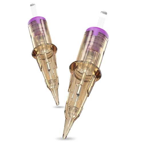 INKin Agujas de Cartucho de Tatuaje #06 Round Liner 0.18MM 3RL Agujas de Cartucho de Maquillaje Permanente para Tatuajes y Microblading, Cabello, Cuero Cabelludo, Cejas, Delineador de Ojos(0603RL)