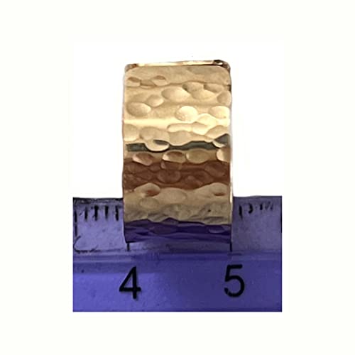 Toe Rings & Things | Super Wide Band Toe Ring In Sterling Or Gold Fill | Adjustable 10Mm | Unisex (Gold Filled) #TOP2