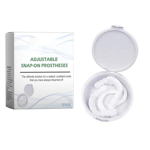 Veneers Teeth for Women and Men,Silicone Denture Set, Temporary Dentures DIY at Home Within Minutes Fix Your Smile