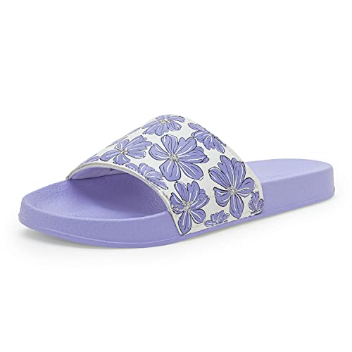Image of Red Tape Womens Sliders in Slate Blue | Casual Pool Sliders | SLATE BLUE | 3 UK
