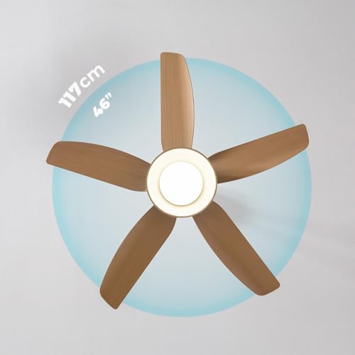 Ventilateur de Plafond avec Lumière Cecotec EnergySilence Aero 5460 Daisy 117cm 6 Vitesses Moteur DC Télécommande Minuterie Fonction Hiver - vue 4