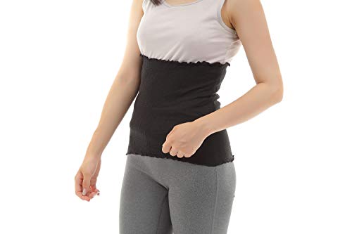 中忠商店 白雲シルク腹巻 絹糸屋さんの『ふわふわの誘惑。』(ブラック)