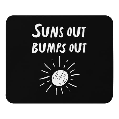 Komfort Computer-Mauspads, Suns Out Bumps Out Schwangeren-Oberteil Umstandsmode Mauspads Weich Schreibtischmatte für Büro Laptops PC