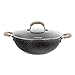 Wok 28 cm con coperchio Petra nero