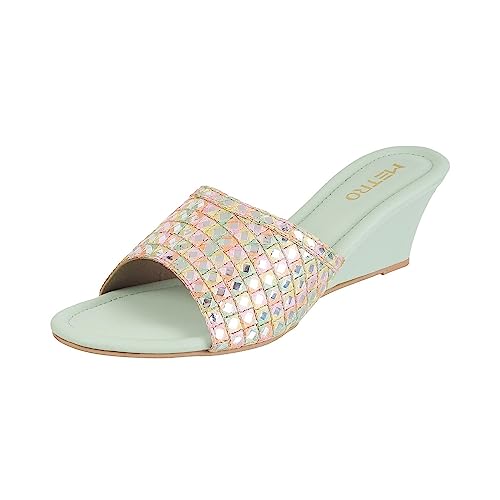 Image of Metro Women Wedge Heel Fashion /Ethnic Sandal