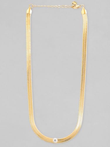 Image of Rubans Demi Fine Stainless Steel Necklace Chain Link Gift for Women & Girls