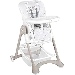 Trona Bebé Cam CAM Il Mondo del Bambino - art.S2300/C248/C38 - Trona Campione - Made in Italy - ideal de 6 a 36 meses - TEDDY BEIGE