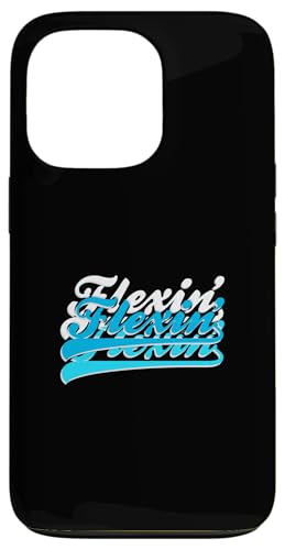 Blue Color Flexin'-X3 �u���[�O���t�B�b�N �X�}�z�P�[�X iPhone 13 Pro �p