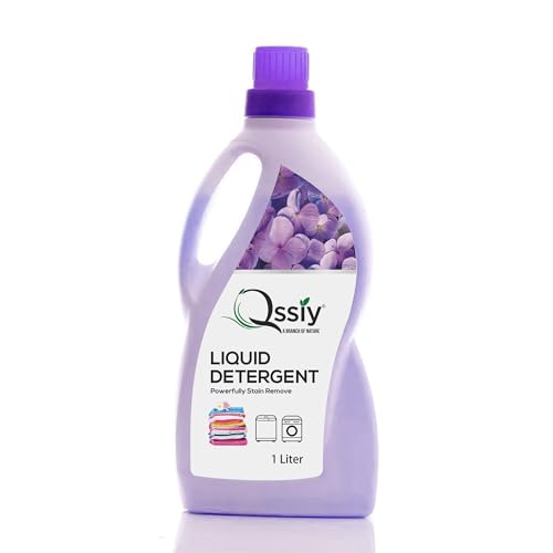 Image of Qssiy Liquid Laundry Detergent Can, Lavender, Concentrated Stain Remover for Hand & Machine Wash