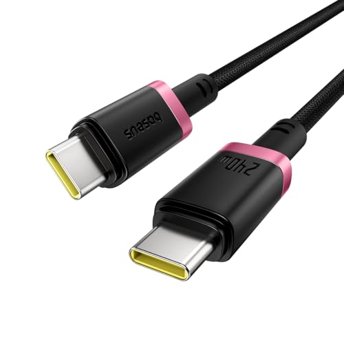 Image of Baseus Dura Fast Charging Data Cable USB-C to USB-C 240W 1m Red Black