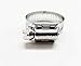 Foreverbolt 4000224 0.43 in. to 25-32 in. SAE 6 Silver Hose Clamp Stainless Steel Band