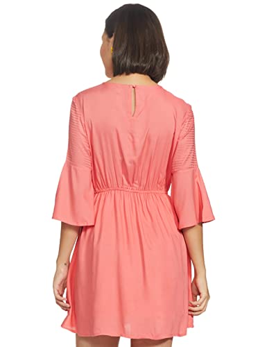Image of EASYBUY Women's Crepe A-Line below The Knee Casual Dress