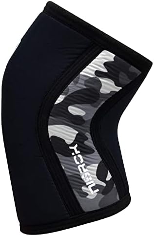 Nisrok Knee Sleeves (1 Pair), 7mm Neoprene Compression Knee Braces, Great Support for Cross Training, Weightlifting, Powerlifting, Squats, Basketball and More