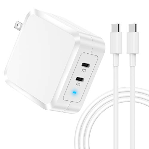 Hottest Sale LELONG USB C Charger Power Adapter, 100W Dual Port Folding Replacement for Mac Book Pro Charger with 4ft USB C to C Cable, Compatible with Laptop Pro 16, 15 inch, New Air 13 inch 2020/2019 - White Review LELONG USB C Charger Power Adapter, 100W Dual Port Folding Replacement for Mac Book Pro Charger with 4ft USB C to C Cable, Compatible with Laptop Pro 16, 15 inch, New Air 13 inch 2020/2019 - White