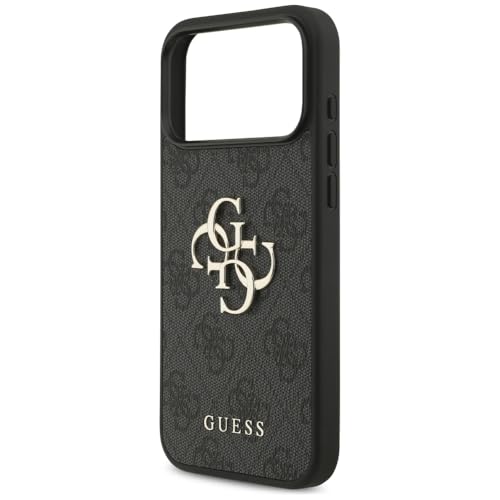 Coque iPhone 17 Pro Max Guess noir, protection luxe et chic 4G