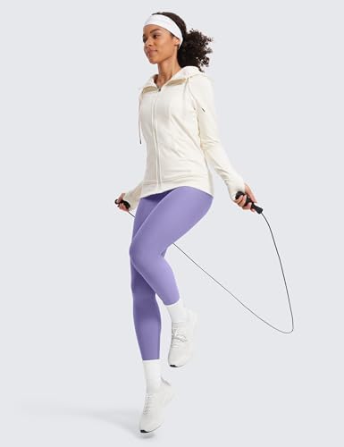 Image of CRZ YOGA Fleece Thermal Leggings 28'' | Thermal, Casual, Full Length, Winter, for Women
